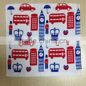 100% Cotton Reactive Printed Velour Beach Towel, Small Towel thumbnail-1