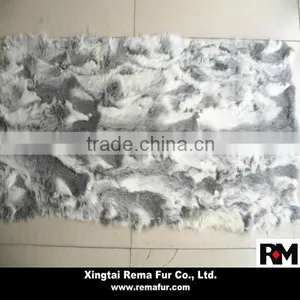 100% Real Patched Rabbit Fur Plate For Garments thumbnail-3