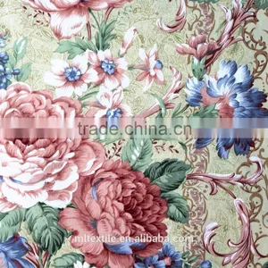 Cotton Bedding Fabric Satin Drill Brushed Reactive Printed Fabric thumbnail-5