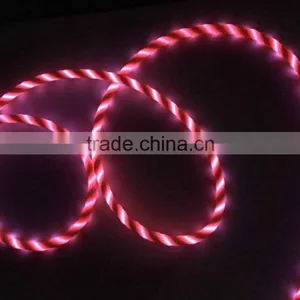 Light Moving LED Light Flowing Current Smartphone Charger Data Cable thumbnail-6