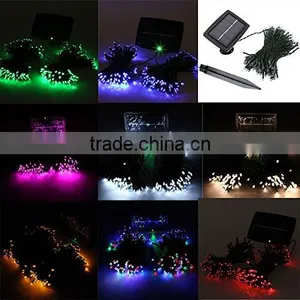 111 Fullbell 22.97ft 50 LED Light Sting 8 Flash Modes Led Garden Solar Light thumbnail-1