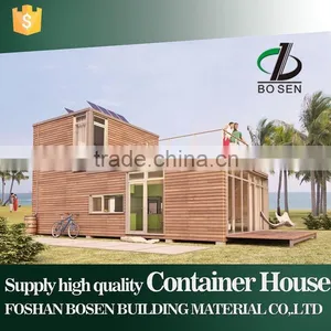Wooden Material Buildng Steel Container Home Prefab Houses for Living thumbnail-3