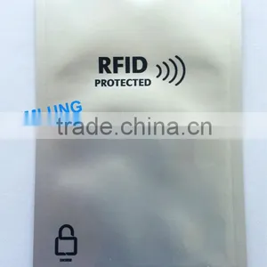 Anti Thief RFID Blocking Sleeve Protect Your Credit Card Identification Info IC Card Protector Print LOGO Bank Promotion Gift thumbnail-1