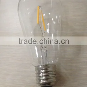 CE ETL VINTAGE EDISON 8W 6W E27 ST64 LED FILAMENT 110V BULB LED BULB LIGHTS DIMMABLE WITH AMBER GLASS Led Filament Lamp FOR USA thumbnail-3