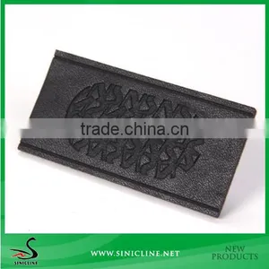 Sinicline Custom Private Brand Leather Patches ,Many Shape Leather Label for Jeans thumbnail-1