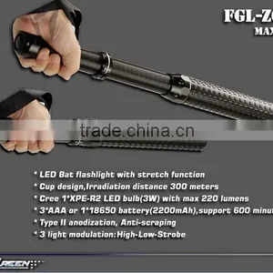 18650 and AAA Battery 3w Xpe R2 Led Zoom Flashlight thumbnail-2