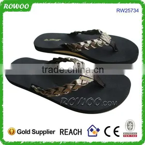 Womens Roman Gladiator Sandals Wedge PU Thongs thumbnail-6