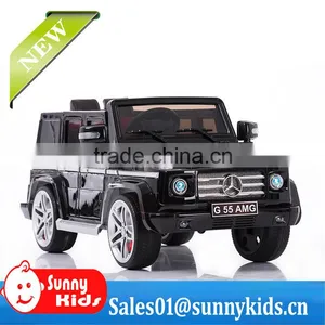 Licensed Ride on Cars for Kids Mercedes Benz G55 12V Official Authorized Baby Car With Music thumbnail-1