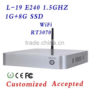 Single Core E240 Computer Cases Server Itx Case Htpc pc Case ABS Material With 4 Usb Port thumbnail-1