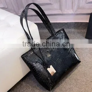 New 2015 Selling Women PU Leather Handbag,Tote Shoulder Bags Large Capacity PU Weave Bags Fashion Design thumbnail-4
