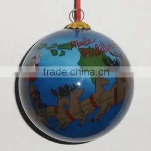 Christmas Glass Ornament Ball thumbnail-2