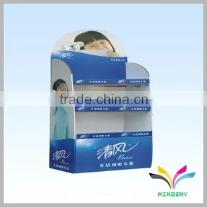 China Supplier Factory Cheap Good Quality Black Floor Standing Recyclable Supermarket and Shop Cardboard Bunting Stand thumbnail-4