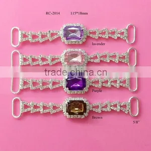 Stock Hot Selling Factory Price Acrylic Rhinestone Connector for Headband/hairwear(RC-2014) thumbnail-4