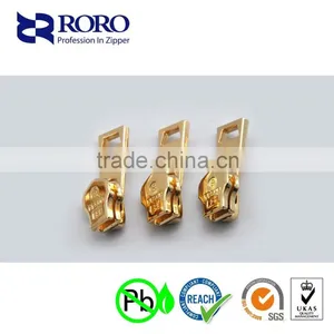 RORO14120909#5 Zinc Alloy Gold Brass Zipper Silder and Puller Design thumbnail-5