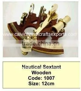 Nautical Craft / Wood Nautical Sextant thumbnail-1