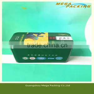 Recyclable Feature Customized Designed China Factory Directly Tin Can/tin Box/rectangle Metal Gift Can for Xmas thumbnail-1