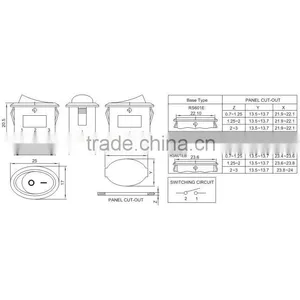 Single Pole Rocker Switch 15a 250v thumbnail-2