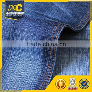 Indigo Cotton Polyester Denim Fabric With Jacquard Pattern thumbnail-6