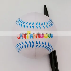 White Blue pu Stress Baseballs thumbnail-2