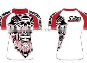 Sublimation Heat Transfer Custom Printed Rash Guard thumbnail-1