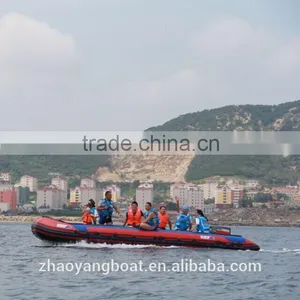 CE Certificated Aluminum Floor and 1.6mm Pvc 8m-8.5m Big Large Inflatable Boat thumbnail-1