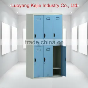 China Manufacturer 6 Doors Clothes Steel Locker Iron Wardrobe Steel Clothes Locker With High-tec/Yellow Color Locker thumbnail-1