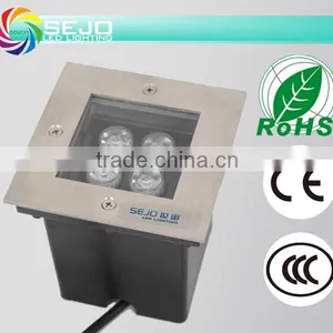 High Power LED Ground Light 4W Stsinless Steel IP68 for Outdoor CE thumbnail-1