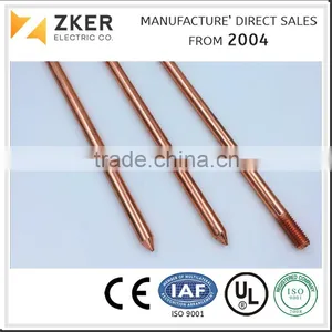 UL Listed Copper Calded Steel Earth Rod thumbnail-1