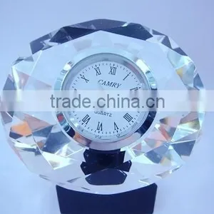 Personality Colorful Round Crystal Clock for Decoration Gifts thumbnail-3