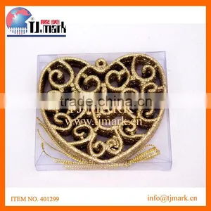 CHRISTMAS TREE ORNAMENTS LOVE HEART SAHPED ORNAMENTS thumbnail-1