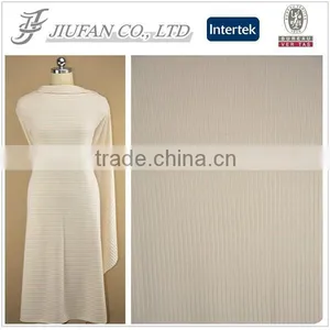 Jiufan Textile Knitted TR Plain Dyed Rib Rayon Polyester Spandex Composition Fabric thumbnail-1