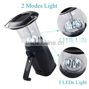 Popular Rechargeable 6 LED Solar Power Hand Cranking Dynamo Lantern thumbnail-4