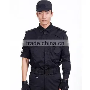 Custom Short / Long Sleeve Black Wearproof Security Guards Uniform thumbnail-1