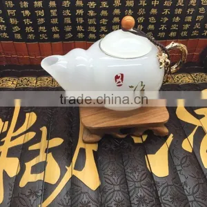 Bottle Gourd Teapot, White Glass Teapot thumbnail-2