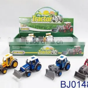 12pcs Metal Pull Back Truck Mini Die Cast Farmer Truck Toy thumbnail-3