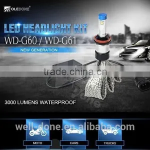 2016 New G60 P-hilips Led Headlight h4 Hi/lo Beam Led Headlight Bulbs thumbnail-2