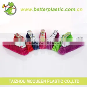 Factory Cheap Colored Broom Head Soft Cleaning Tool Vigour Green Plastic Sweeping Broom thumbnail-2