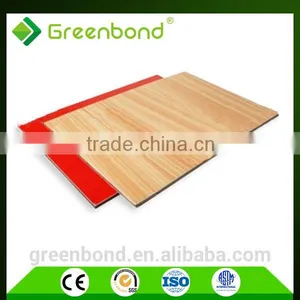 Wood Grain Aluminum Plastic Composite Board Panel for Curtain Wall thumbnail-2