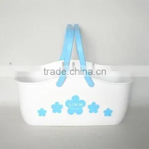 Plastic Storage Basket, Basket With Handle (S) thumbnail-1