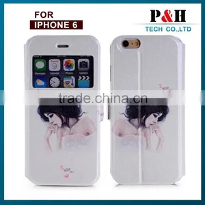 Colorful Drawing Style Flip Leather Case for Apple IPhone 6 Iphone 6 Plus,for Iphone 6s Case thumbnail-1
