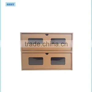 Customized High Quality Gift Storage Corrugated Paper Box With Window thumbnail-1