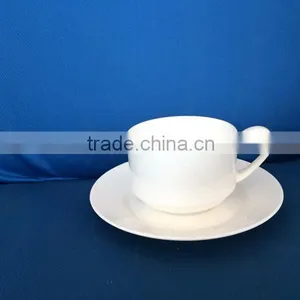 260cc Bone China Bulk Coffee Tea Porcelain Blank Cup&Saucer Set thumbnail-1