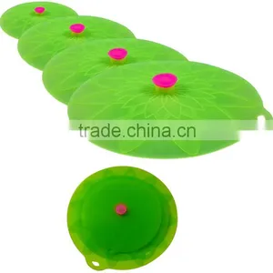 Silicone Pot Cover Lid Bowl Lids, Set of 4 Reusable Suction Seal Covers for Bowls, Pots, Cups. Food Safe Silicone Pot Cover Lid thumbnail-1