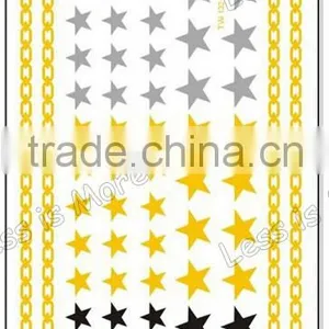 Star Body Tattoo Sticker,Body Art Sticker,Body Art Tatoos thumbnail-1