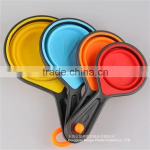 Silicone Measuring Cups 4pcs/set Measuring Spoon Kitchen Tools Measuring Set Tools For Baking Coffee thumbnail-2