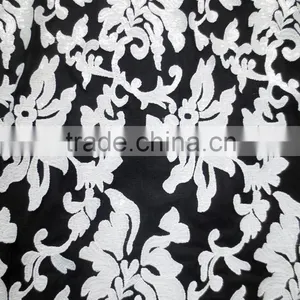 Top Sale High-end African French Net Lace Sequins Tulle Lace With Double Net For Nigerian Parties thumbnail-2