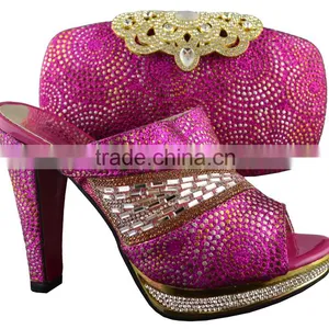 2016 Top Fashion Woman Shoes Italian Shoes and Matching Bags Lady's Wedding Shoes& Bags thumbnail-2