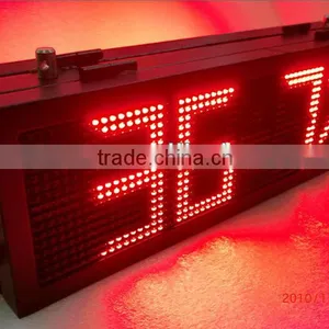 12 Inches Outdoor Waterproof Wifi Wireless LED Digital Temperature Humidity Time Date Display thumbnail-1