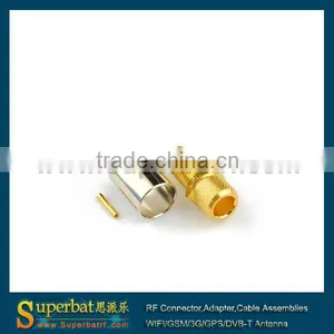 Sma Cable Assembly Bulkhead Electrical Connectors SMA Crimp Jack Bulkhead Connector for LMR300 thumbnail-1
