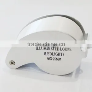 Folding LED Illuminated Diamond Lens Loupe Magnifier thumbnail-1